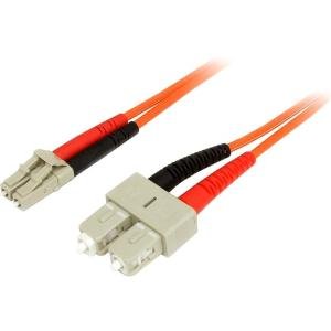 StarTech.com 1m Multimode 50/125 Duplex Fiber Patch Cable LC - SC 50FIBLCSC1