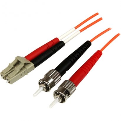 StarTech 1m OFNP Plenum Multimode 50/125 Duplex Fiber Patch Cable LC - ST 50FIBPLCST1