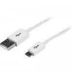 StarTech 1m White Micro USB Cable - A to Micro B USBPAUB1MW