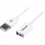 StarTech 1m White USB 2.0 Extension Cable A to A - M/F USBEXTPAA1MW