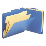 Smead 2-1/2" Expansion Heavy-Duty Poly Classification Folders, Letter, Blue, 10/Box SMD14045