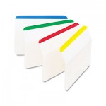 Post-it Tabs 686A-1 2" Angled Tabs, Lined, 1/5-Cut Tabs, Assorted Primary Colors, 2" Wide, 24/Pack
