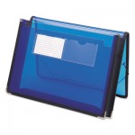 Smead 2" Exp Ultracolor Wallet, Poly, Letter, Translucent Blue SMD71953