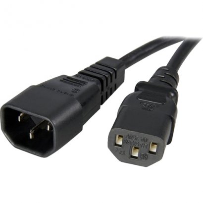 StarTech 2 ft Standard Computer Power Cord Extension - C14 to C13 PXT1002