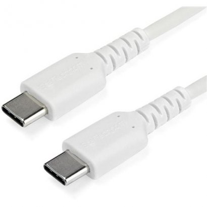 StarTech.com 2 m (6.6 ft) USB C Cable - White RUSB2CC2MW