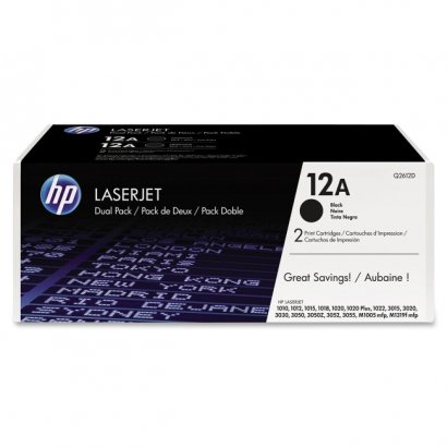 HP 2-pack Black Original LaserJet Toner Cartridges Q2612D