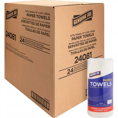 Genuine Joe 2-ply Household Roll Paper Towels 24081