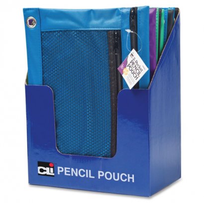 2-Pocket Mesh Pencil Pouch 76350-ST