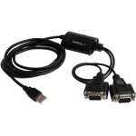 StarTech 2 Port FTDI USB to Serial RS232 Adapter Cable with COM Retention ICUSB2322F