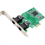 SYBA 2 Port Gigabit Ethernet PCI-e x1 Network Card SD-PEX24033