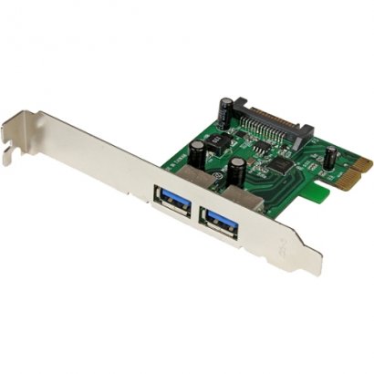 StarTech.com 2 Port PCI Express (PCIe) SuperSpeed USB 3.0 Card Adapter with UASP - SATA Power PEXUSB3S24