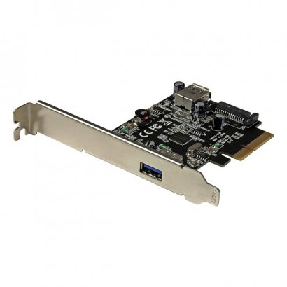 2-Port USB 3.1 (10Gbps) Card - USB-A, 1x External, 1x Internal - PCIe PEXUSB311EI