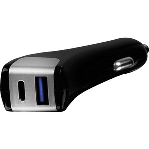 Aluratek 2-Port USB Car Charger with Type-C and Quick Charge 3.0 AUCC13F