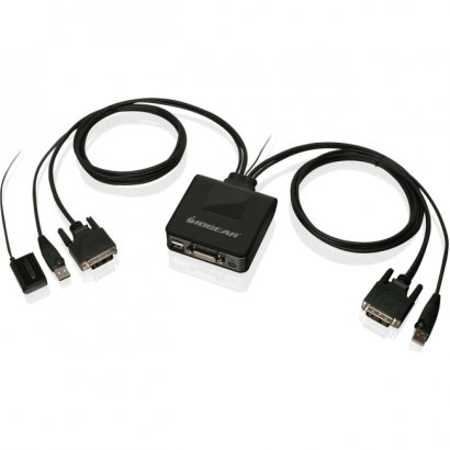 Iogear 2-Port USB DVI Cable KVM Switch GCS922U