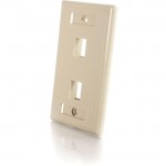 C2G 2 Socket Keystone Network/Multimedia Faceplate 03711