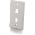 C2G 2 Socket Keystone Network/Multimedia Faceplate 03411