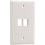 Panduit 2 Socket Netkey Faceplate NK2FNWH