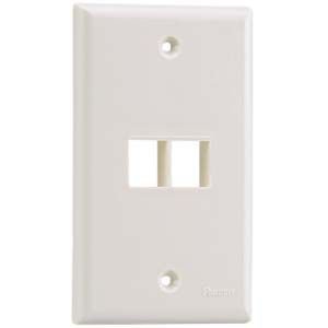 Panduit 2 Socket Netkey Faceplate NK2FNIW