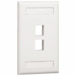Panduit 2 Socket NetKey Faceplate NK2FWHY