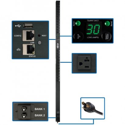 Tripp Lite 2.9kW Single-Phase Monitored PDU PDUMNV30LX