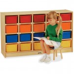Jonti-Craft 20 Cubbie-Tray with Colored Bins 0421JC