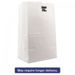 51041 #20 Squat Paper Grocery Bag, 40lb White, Std 8 1/4 x 5 15/16 x 13 3/8