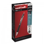 Uni-Ball 207PLUS+ Retractable Gel Pen, Medium 0.7 mm, Black Ink, Black Barrel, Dozen UBC70120