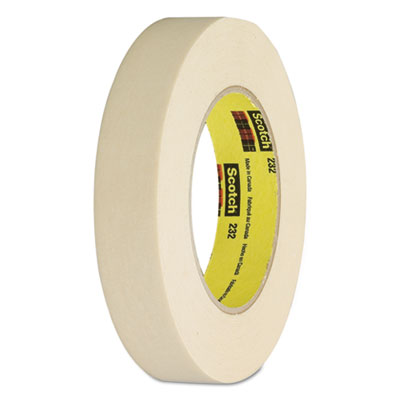 Scotch 232 High-Performance Masking Tape, 12mm x 55m, 3" Core, Tan MMM23212