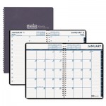 House of Doolittle 24/7 Daily Appointment Book/Monthly Planner, 7 x 10, Black, 2016 HOD289632