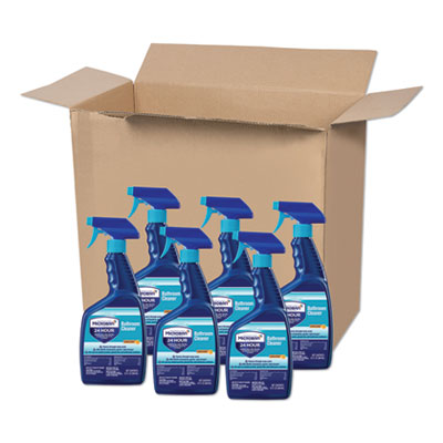 Microban 24-Hour Disinfectant Bathroom Cleaner, Citrus, 32 oz Spray Bottle, 6/Carton PGC30120