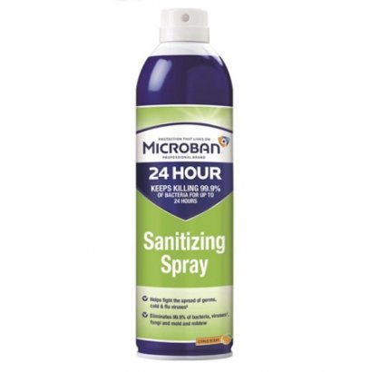 Microban 24-Hour Disinfectant Sanitizing Spray, Citrus, 15 oz Aerosol Spray PGC30130
