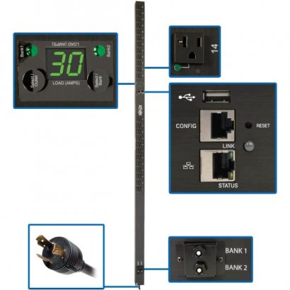 Tripp Lite 24-Outlet PDU PDUMVR30NETLX