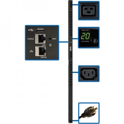 Tripp Lite 24-Outlet PDU PDUMV20HVNETLX