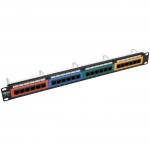 Tripp Lite 24-Port 1U Rack-Mount 110-Type Color-Coded Patch Panel N053-024-RBGY