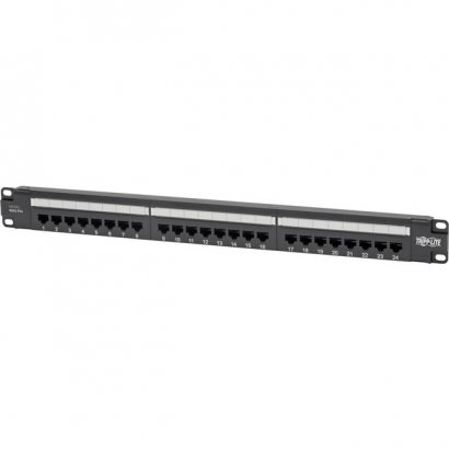 Tripp Lite 24-Port 1U Rack-Mount Cat6 Patch Panel - PoE+ Compliant N252-P24