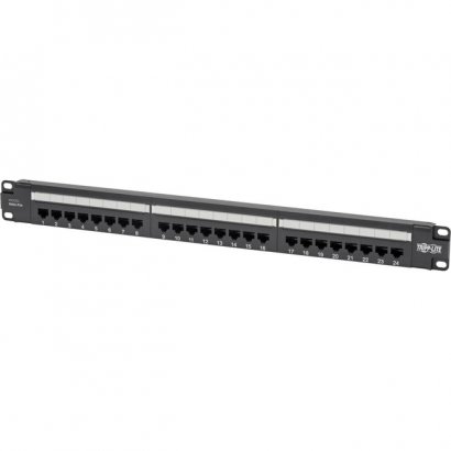 Tripp Lite 24-Port 1U Rack-Mount Cat5e Patch Panel - PoE+ Compliant N052-P24