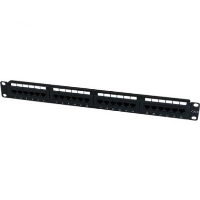 StarTech.com 24 Port 1U Rackmount Cat 6 110 Patch Panel C6PANEL24