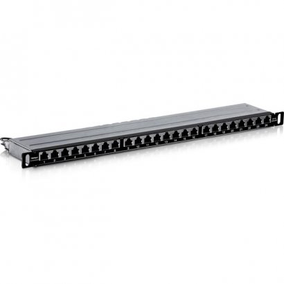 TRENDnet 24 Port Cat6a Shielded Half-U Patch Panel TC-P24C6AHS