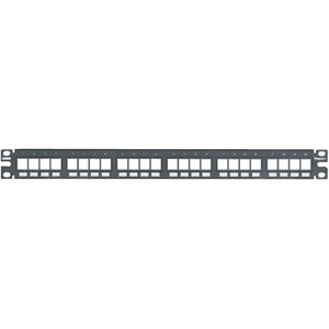 Panduit 24-Port Flush Mount Modular Patch Panel, 1 RU NKPP24FMY