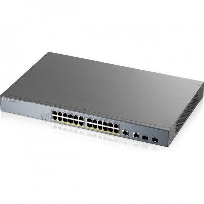 ZyXEL 24-port GbE Smart Managed PoE Switch with GbE Uplink GS1350-26HP