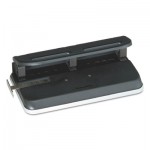 Swingline A7074150E 24-Sheet Easy Touch Three- to Seven-Hole Punch, 9/32" Holes, Black SWI74150