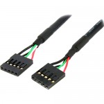 StarTech 24in Internal 5 pin USB IDC Motherboard Header Cable F/F USBINT5PIN24