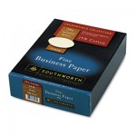 Southworth 25% Cotton Business Paper, Ivory, 24 lbs., Wove, 8-1/2 x 11, 500/Box, FSC SOU404IC