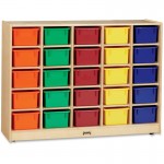 Jonti-Craft 25 Cubbie-Tray with Colored Bins 0426JC