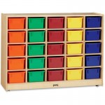 Jonti-Craft 25 Cubbie-Tray with Colored Bins 0426JC