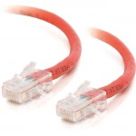 25 ft Cat5e Non Booted Crossover UTP Unshielded Network Patch Cable - Red 26709