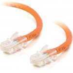 C2G 25 ft Cat5e Non Booted Crossover UTP Unshielded Network Patch Cable - Orange 24515