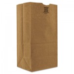 30926 #25 Paper Grocery, 57lb Kraft, Extra Heavy-Duty 8 1/4x6 1/8 x15 7/8, 500 bags BAGGX2560S