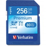 Verbatim 256GB Premium SDXC Memory Card, UHS-I V10 U1 Class 10 99828