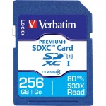 Verbatim 256GB PremiumPlus 533X SDXC Memory Card, UHS-I Class 10 98730